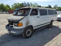 Salvage cars for sale at Madisonville, TN auction: 2000 Dodge RAM Wagon B3500