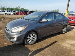 Salvage cars for sale at Woodhaven, MI auction: 2012 Hyundai Accent GLS