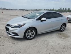 Salvage cars for sale at Houston, TX auction: 2017 Chevrolet Cruze LT