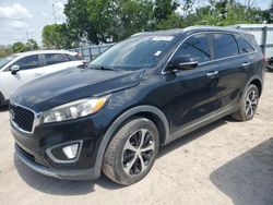 Salvage cars for sale at Riverview, FL auction: 2016 KIA Sorento EX