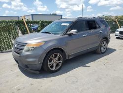 Salvage cars for sale from Copart Orlando, FL: 2013 Ford Explorer Limited