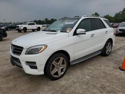 Salvage cars for sale from Copart Houston, TX: 2014 Mercedes-Benz ML 550 4matic