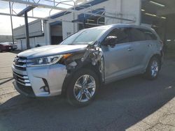 Salvage cars for sale from Copart Pasco, WA: 2018 Toyota Highlander Limited