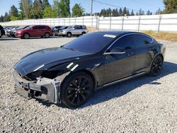 Salvage cars for sale at Graham, WA auction: 2013 Tesla Model S