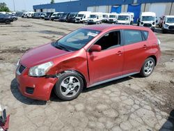 Salvage cars for sale from Copart Woodhaven, MI: 2010 Pontiac Vibe