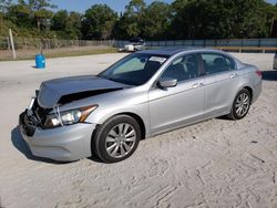 Salvage cars for sale at Fort Pierce, FL auction: 2012 Honda Accord EXL