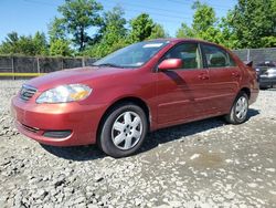 Salvage cars for sale from Copart Waldorf, MD: 2007 Toyota Corolla CE