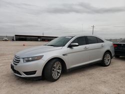 Salvage cars for sale at Andrews, TX auction: 2018 Ford Taurus Limited