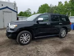 Salvage cars for sale at Lyman, ME auction: 2011 Toyota Sequoia Limited