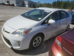 Salvage cars for sale at Leroy, NY auction: 2014 Toyota Prius