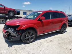 Salvage cars for sale at Haslet, TX auction: 2018 Dodge Journey Crossroad