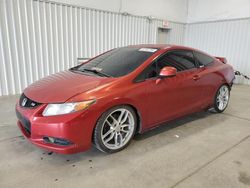 Salvage cars for sale at Concord, NC auction: 2012 Honda Civic SI