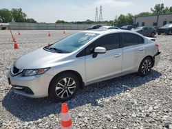 Salvage cars for sale at Barberton, OH auction: 2015 Honda Civic EX