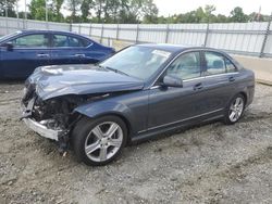 Salvage cars for sale at Spartanburg, SC auction: 2011 Mercedes-Benz C 300 4matic