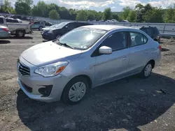 Salvage cars for sale from Copart Grantville, PA: 2017 Mitsubishi Mirage G4 ES