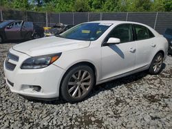 Salvage cars for sale at Waldorf, MD auction: 2013 Chevrolet Malibu 2LT