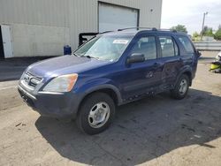 Salvage cars for sale at Woodburn, OR auction: 2004 Honda CR-V LX