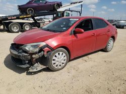 Salvage cars for sale at Amarillo, TX auction: 2014 Toyota Corolla L