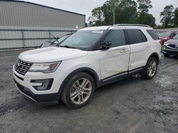 Salvage cars for sale at Gastonia, NC auction: 2016 Ford Explorer XLT