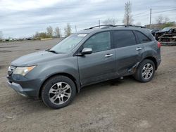 Salvage cars for sale from Copart Montreal Est, QC: 2007 Acura MDX