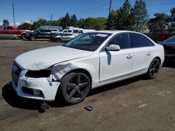 Salvage cars for sale from Copart Denver, CO: 2010 Audi A4 Prestige