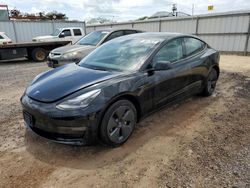 Salvage cars for sale at Kapolei, HI auction: 2023 Tesla Model 3