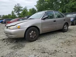 Salvage cars for sale at Waldorf, MD auction: 1999 Toyota Corolla VE
