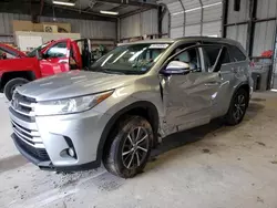 Salvage cars for sale at Kansas City, KS auction: 2018 Toyota Highlander SE