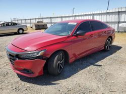 Salvage cars for sale at Sacramento, CA auction: 2021 Honda Accord Sport