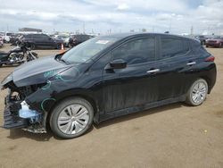 Salvage cars for sale at Brighton, CO auction: 2021 Nissan Leaf S