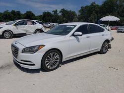 Salvage cars for sale from Copart Ocala, FL: 2017 Genesis G80 Base