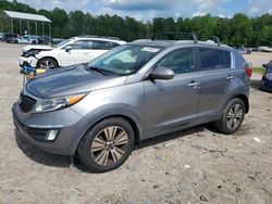 Salvage cars for sale at Charles City, VA auction: 2014 KIA Sportage EX