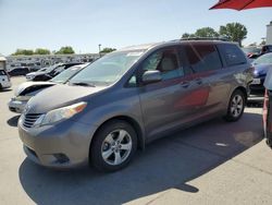 Salvage cars for sale at Sacramento, CA auction: 2016 Toyota Sienna LE