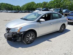 Salvage cars for sale at North Billerica, MA auction: 2014 Nissan Sentra S