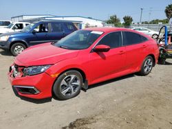 Salvage cars for sale at San Diego, CA auction: 2021 Honda Civic LX