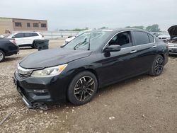Salvage cars for sale at Kansas City, KS auction: 2016 Honda Accord EX