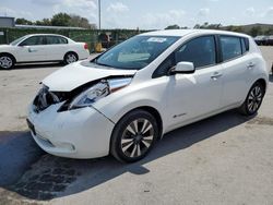 Salvage cars for sale from Copart Orlando, FL: 2016 Nissan Leaf SV