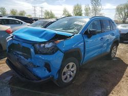 Salvage cars for sale at Elgin, IL auction: 2021 Toyota Rav4 LE