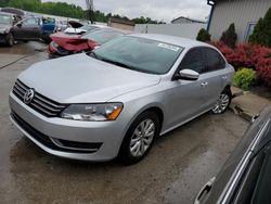 Salvage cars for sale at Louisville, KY auction: 2013 Volkswagen Passat S