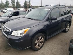 Salvage cars for sale at Rancho Cucamonga, CA auction: 2015 Subaru Forester 2.5I Premium