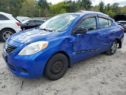 Salvage cars for sale at Mendon, MA auction: 2014 Nissan Versa S