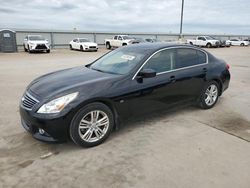 Salvage cars for sale at Wilmer, TX auction: 2015 Infiniti Q40
