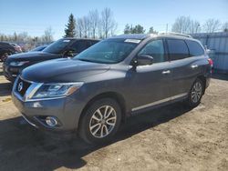 Salvage cars for sale from Copart Bowmanville, ON: 2013 Nissan Pathfinder S
