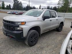 Salvage cars for sale from Copart Graham, WA: 2021 Chevrolet Silverado K1500 Trail Boss Custom