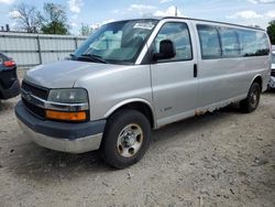 Salvage trucks for sale at Lansing, MI auction: 2006 Chevrolet Express G3500