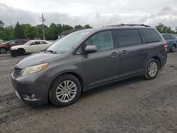 Salvage cars for sale at York Haven, PA auction: 2011 Toyota Sienna XLE