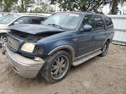 Salvage cars for sale at Riverview, FL auction: 2002 Ford Expedition Eddie Bauer