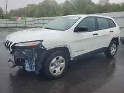 Salvage cars for sale at Assonet, MA auction: 2015 Jeep Cherokee Sport