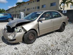 Salvage cars for sale from Copart Opa Locka, FL: 2007 Toyota Corolla CE