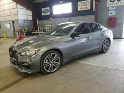 Salvage cars for sale at East Granby, CT auction: 2015 Infiniti Q50 Base